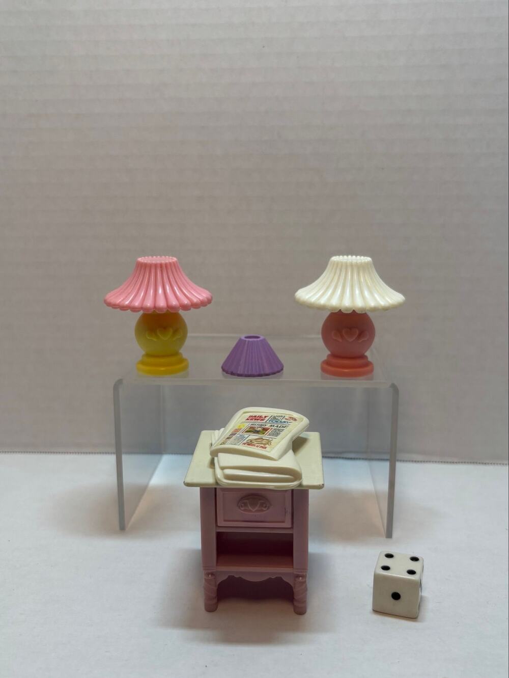 Vintage Fisher Price Loving Family Dollhouse Miniature Accessories Lot